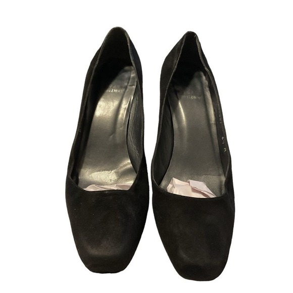 STUART WEITZMAN black Suede Pumps style BW32887 size 6.5 - Picture 8 of 8
